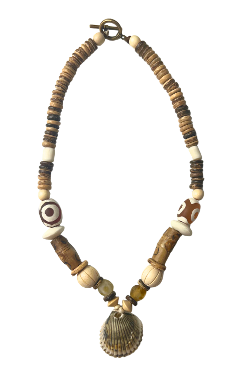 Tribal Shell Necklace | Mozambique | Final Sale