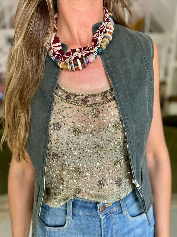 Beaded Bandana Necklace | Sedona