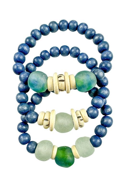 Trio Stack Bracelet Set | Lagoon | Final Sale