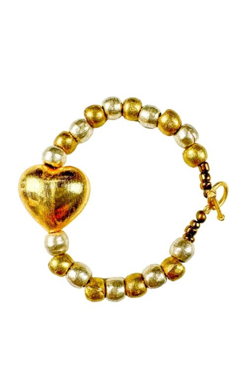 Single Clasp Bracelet | Silver + Gold