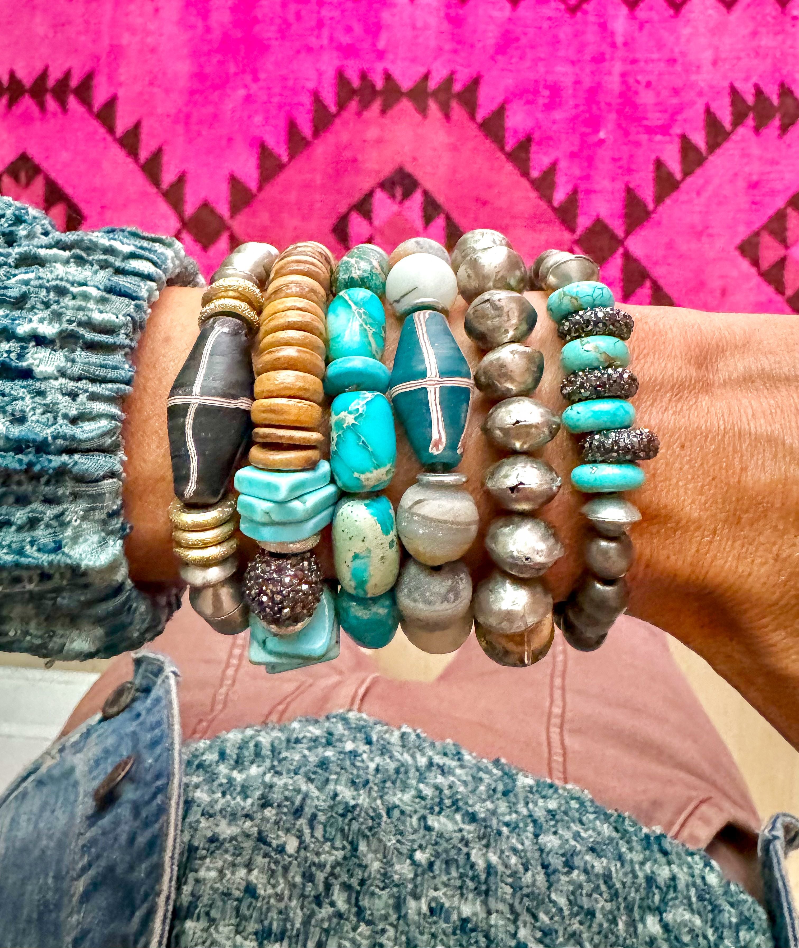 Tribal Stack Bracelet | Turquoise